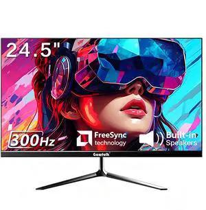 Gawfolk 24.5-inch Gaming Monitor, FHD 1080P VA Panel, 300Hz Refresh Rate, 1ms Response Time, AMD FreeSync, 100% sRGB, 3500:1 Contrast Ratio, 8-Bit Color, Support Wall Mount Gawfolk 24.5-inch Gaming Monitor, FHD 1080P VA Panel, 300Hz Refresh Rate, 1ms Response Time, AMD FreeSync, 100% sRGB, 3500:1 Contrast Ratio, 8-Bit Color, Support Wall Mount