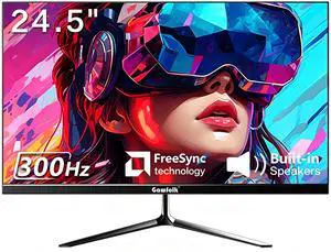 Gawfolk 24.5-inch Gaming Monitor, FHD 1080P VA Panel, 300Hz Refresh Rate, 1ms Response Time, AMD FreeSync, 100% sRGB, 3500:1 Contrast Ratio, 8-Bit Color, Support Wall Mount Gawfolk 24.5-inch Gaming Monitor, FHD 1080P VA Panel, 300Hz Refresh Rate, 1ms Response Time, AMD FreeSync, 100% sRGB, 3500:1 Contrast Ratio, 8-Bit Color, Support Wall Mount