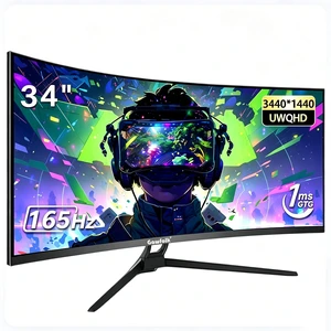 Gawfolk 34Inch Curved Ultrawide Gaming Monitor, 3440×1440 UWQHD 21:9, 165Hz,1ms GTG,1500R Curved VA Panel,AdaptiveSync,DP 1.4 HDMI 2.1,VESA Mountable Builtin Speakers Gawfolk 34Inch Curved Ultrawide Gaming Monitor, 3440×1440 UWQHD 21:9, 165Hz,1ms GTG,1500R Curved VA Panel,AdaptiveSync,DP 1.4 HDMI 2.1,VESA Mountable Builtin Speakers