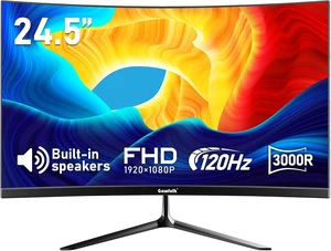 Gawfolk 24.5 Inch Gaming Curved Monitor 3000R 120Hz PC Screen Full HD 1080P Gawfolk 24.5 Inch Gaming Curved Monitor 3000R 120Hz PC Screen Full HD 1080P