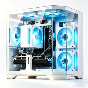 Qehi Prebuilt Gaming Desktop PC, Core i7, AMD Radeon RX 580 8GB, 16GB RAM, 512GB Gen 3 NVMe SSD, RGB Lighting, WiFi 6, 400W Power Supply, White Qehi Prebuilt Gaming Desktop PC, Core i7, AMD Radeon RX 580 8GB, 16GB RAM, 512GB Gen 3 NVMe SSD, RGB Lighting, WiFi 6, 400W Power Supply, White