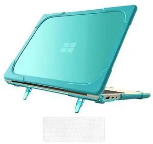 BONAEVER Case for Microsoft Surface Laptop 5/4/3 13.5 inch with Metal Palm Rest, Model 1868/1951, Matte Protective Case Hard Laptop Cover with Transparent Keyboard Skin Blue BONAEVER Case for Microsoft Surface Laptop 5/4/3 13.5 inch with Metal Palm Rest, Model 1868/1951, Matte Protective Case Hard Laptop Cover with Transparent Keyboard Skin Blue