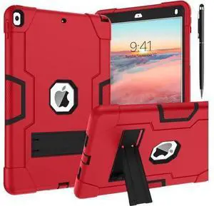 Bonaever Case for iPad Air 3 2019 Case, iPad Pro 10.5 inch 2017 with Kickstand, Heavy Duty Shockproof Protective Cover with Stylus Pen Red Bonaever Case for iPad Air 3 2019 Case, iPad Pro 10.5 inch 2017 with Kickstand, Heavy Duty Shockproof Protective Cover with Stylus Pen Red