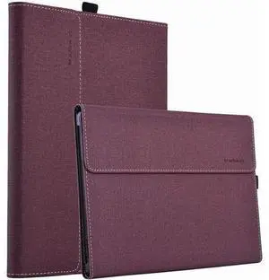 BONAEVER For Microsoft Surface Pro 8 Case - Premium PU Leather Stand Cover with Multiple Angle Viewing / Pen Holder for Surface Pro 8 13 inch 2021 BONAEVER For Microsoft Surface Pro 8 Case - Premium PU Leather Stand Cover with Multiple Angle Viewing / Pen Holder for Surface Pro 8 13 inch 2021