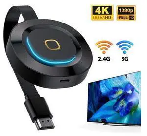 BONAEVER Wireless HDMI Display Dongle 5G+2.4GHz 4K Ultra HD WiFi Adapter Standreaming Video Receiver Compatible with iPhone/iPad/iOS/ Android/PC/ /Windows/Mac OS to HDTV/Monitor/Projector BONAEVER Wireless HDMI Display Dongle 5G+2.4GHz 4K Ultra HD WiFi Adapter Standreaming Video Receiver Compatible with iPhone/iPad/iOS/ Android/PC/ /Windows/Mac OS to HDTV/Monitor/Projector