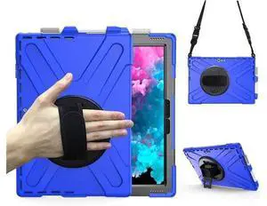 BONAEVER Surface Pro 7 Plus / Pro 7 / Pro 6 / Pro 5 / Pro 4 / Pro LTE Case Protective Case 360 Degree Rotatable Heavy- Cover with Hand Strap Shoulder Belt Stand and BONAEVER Surface Pro 7 Plus / Pro 7 / Pro 6 / Pro 5 / Pro 4 / Pro LTE Case Protective Case 360 Degree Rotatable Heavy- Cover with Hand Strap Shoulder Belt Stand and