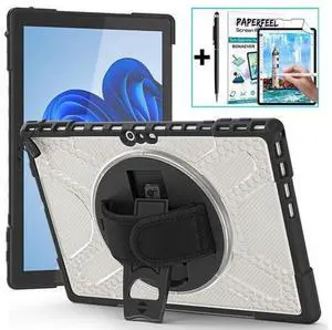 Case For Surface Pro 7 Plus / Surface Pro 7 / Surface Pro 6 / Surface Pro 5 / Surface Pro 4 12.3 inch, Heavy Duty Shockproof Cover with Kickstand and Hand Strap, Pen Holder, 2 in 1 Stylus Pen Case For Surface Pro 7 Plus / Surface Pro 7 / Surface Pro 6 / Surface Pro 5 / Surface Pro 4 12.3 inch, Heavy Duty Shockproof Cover with Kickstand and Hand Strap, Pen Holder, 2 in 1 Stylus Pen