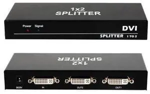 DVI Splitter 1 in 2 Out 2 Port DVI Dual Monitors Distribution Duplicator Video Splitter (EDID Management) Support Resolution up to 4K2K/30HZ for PC Laptop DVR Projector HDTV DVI Splitter 1 in 2 Out 2 Port DVI Dual Monitors Distribution Duplicator Video Splitter (EDID Management) Support Resolution up to 4K2K/30HZ for PC Laptop DVR Projector HDTV