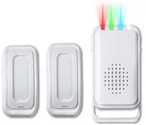 BONAEVER Motion Sensor Detector Door Chime for Business Store Entry Alert, Welcome Buzzer Monitor Doorbell Alarm for Home Elderly, LED Indicators & Vibration (2 Sensor & 1 Receiver) BONAEVER Motion Sensor Detector Door Chime for Business Store Entry Alert, Welcome Buzzer Monitor Doorbell Alarm for Home Elderly, LED Indicators & Vibration (2 Sensor & 1 Receiver)