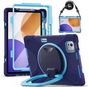 WERLEO Case for Xiaomi Pad 7S Pro 12.5 inch 2025 with Pencil Holder Screen Protector/Swivel Stand/Hand Strap/Shoulder Strap, Heavy Duty Protective Tablet Cover Navy Blue WERLEO Case for Xiaomi Pad 7S Pro 12.5 inch 2025 with Pencil Holder Screen Protector/Swivel Stand/Hand Strap/Shoulder Strap, Heavy Duty Protective Tablet Cover Navy Blue