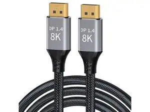 DisplayPort Cable 1.4, 23FT DP Cable, Ultra HD 8K@60Hz 4K@144Hz, High Speed 32.4Gbps HDCP 3D Slim and Flexible DP to DP Cable for HDTVs, Displays, Monitors, Graphics, PC 23 ft. DisplayPort Cable 1.4, 23FT DP Cable, Ultra HD 8K@60Hz 4K@144Hz, High Speed 32.4Gbps HDCP 3D Slim and Flexible DP to DP Cable for HDTVs, Displays, Monitors, Graphics, PC 23 ft.