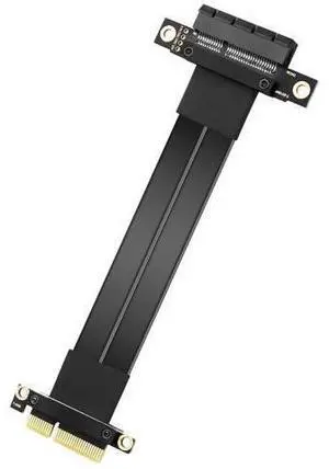 BUCIER PCIe 3.0 X4 Extension Cable PCI-E 4X Male to Female Riser Cable 20CM (180 Degree) BUCIER PCIe 3.0 X4 Extension Cable PCI-E 4X Male to Female Riser Cable 20CM (180 Degree)