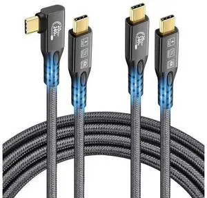 2 x USB C 3.2 Gen2 20Gbps, Type C 4K@60Hz UHD Video 5A/240W PD3.1 Fast Charge Cord with E-Marker Compatible with Thunderbolt 3/4 for MacBook Pro (USB3.2 20G 240W 2M 2PCS) 2 x USB C 3.2 Gen2 20Gbps, Type C 4K@60Hz UHD Video 5A/240W PD3.1 Fast Charge Cord with E-Marker Compatible with Thunderbolt 3/4 for MacBook Pro (USB3.2 20G 240W 2M 2PCS)