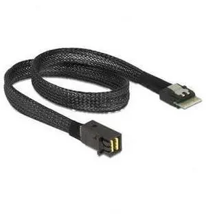Slim Line SAS 4.0 SFF-8654 4i 38pin Host to HD Mini SAS 4i SFF-8643 36pin Target Cable 50cm SF-098- 1m Slim Line SAS 4.0 SFF-8654 4i 38pin Host to HD Mini SAS 4i SFF-8643 36pin Target Cable 50cm SF-098- 1m