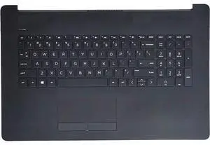 Replacement Upper Case Palmrest for H-P 17-by 17-CA 17T-by 17Z-CA Series Laptop Top Cover Keyboard Assembly with Non-PTP Function ToucH-Pad L22751-001 L48409-001 Jet Black Replacement Upper Case Palmrest for H-P 17-by 17-CA 17T-by 17Z-CA Series Laptop Top Cover Keyboard Assembly with Non-PTP Function ToucH-Pad L22751-001 L48409-001 Jet Black