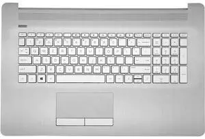 Replacement Upper Case Palmrest for H-P 17-by 17-CA 17T-by 17Z-CA 17t-by400 17-by0026cy 17z-ca300 Series Laptop Non-Backlight Keyboard Assembly with ODD Top Cover L92785-001 Natural Silver Replacement Upper Case Palmrest for H-P 17-by 17-CA 17T-by 17Z-CA 17t-by400 17-by0026cy 17z-ca300 Series Laptop Non-Backlight Keyboard Assembly with ODD Top Cover L92785-001 Natural Silver