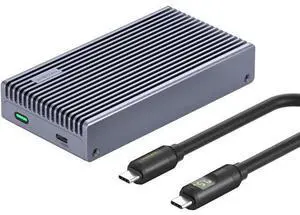 40Gbps M.2 NVMe Enclosure, USB4 SSD Enclosure with LED Display USB4 Cable, PCIe3.0x4 Aluminum USB C External Solid State Drive Case, B&M+M Key 2230/2242/2260/2280 for Thunderbolt 5/4/3 40Gbps M.2 NVMe Enclosure, USB4 SSD Enclosure with LED Display USB4 Cable, PCIe3.0x4 Aluminum USB C External Solid State Drive Case, B&M+M Key 2230/2242/2260/2280 for Thunderbolt 5/4/3