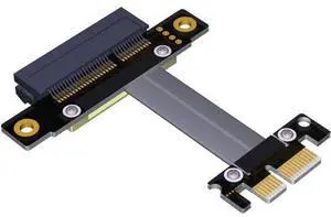 ADT-Link PCI-E X4 Extension Cable Adapter Board PCIe 3.0 X1 8G/BPS for Audio Wireless LAN USB Card PCI-E 1x to 4X PCI-E Express Cables (R12SF,60CM) ADT-Link PCI-E X4 Extension Cable Adapter Board PCIe 3.0 X1 8G/BPS for Audio Wireless LAN USB Card PCI-E 1x to 4X PCI-E Express Cables (R12SF,60CM)