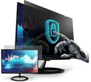 Premium Privacy Screen Filter for 19.5 Inches (Monitor Screen Measured Diagonally) Desktop Computer Monitor. Screen Protector size is 17 inch width x 9.6 inch height. Anti-Glare and Anti Blue light Premium Privacy Screen Filter for 19.5 Inches (Monitor Screen Measured Diagonally) Desktop Computer Monitor. Screen Protector size is 17 inch width x 9.6 inch height. Anti-Glare and Anti Blue light