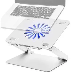 Laptop Cooling Pad with Low-Noise Fan and 3.0 USB Hubs, Ventilated Laptop Cooler Prevent Overheating, Ergonomic Laptop Stand Support Up to 17\u201d Gaming Notebook Computer, Aluminum Laptop Cooling Pad with Low-Noise Fan and 3.0 USB Hubs, Ventilated Laptop Cooler Prevent Overheating, Ergonomic Laptop Stand Support Up to 17\u201d Gaming Notebook Computer, Aluminum