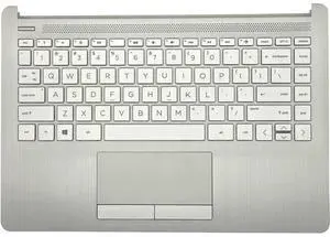 Replacement Upper Case Palmrest for H-P 14Z-DK 14-DK 14-CF 14S-CF Series Laptop ToucH-Pad with Keyboard Assembly Top Cover L48648-001 6070B1581701 Natural Silver Replacement Upper Case Palmrest for H-P 14Z-DK 14-DK 14-CF 14S-CF Series Laptop ToucH-Pad with Keyboard Assembly Top Cover L48648-001 6070B1581701 Natural Silver