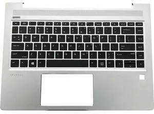 Replacement Laptop Upper Case Palmrest Non-Backlit Keyboard Assembly Part for HP ProBook 440 G6 G7 PB 445R G6 K12 PB 445 G6 L44589-001 L65225-001 Sliver Replacement Laptop Upper Case Palmrest Non-Backlit Keyboard Assembly Part for HP ProBook 440 G6 G7 PB 445R G6 K12 PB 445 G6 L44589-001 L65225-001 Sliver