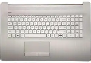 Replacement Upper Case Palmrest for H-P 17-by 17-CA 17T-by 17Z-CA Series Laptop Non-PTP Function ToucH-Pad Top Cover Keyboard Assembly L92789-001 6070B1308113 Natural Silver Replacement Upper Case Palmrest for H-P 17-by 17-CA 17T-by 17Z-CA Series Laptop Non-PTP Function ToucH-Pad Top Cover Keyboard Assembly L92789-001 6070B1308113 Natural Silver