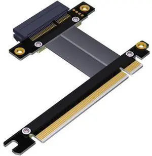 ADT-Link PCIe 3.0 X4 X8 Riser Extender for Gigabit Network Card Industrial SSD Pci-e 3.0 X4 X8 to X16 Extension PCI-Express 3.0 Cable (80cm,R32SF) ADT-Link PCIe 3.0 X4 X8 Riser Extender for Gigabit Network Card Industrial SSD Pci-e 3.0 X4 X8 to X16 Extension PCI-Express 3.0 Cable (80cm,R32SF)
