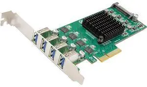 USB 3.2 Gen 1 5 Gbps 4 Port Type-A PCI-e 3.0 x4 ASMedia ASM3142 Controller USB 3.2 Gen 1 5 Gbps 4 Port Type-A PCI-e 3.0 x4 ASMedia ASM3142 Controller