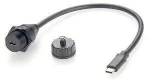 IP67 USB 3.1 Type C Male to Female Extension Cable 10Gbps USB 3.1 Gen2 C Flush Panel Mount Charging & Data Cable Threaded Bulkhead Fixed for Car, Boat, Dashboard, Control Panels(0.3M/0.98FT) IP67 USB 3.1 Type C Male to Female Extension Cable 10Gbps USB 3.1 Gen2 C Flush Panel Mount Charging & Data Cable Threaded Bulkhead Fixed for Car, Boat, Dashboard, Control Panels(0.3M/0.98FT)