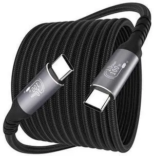 USB C Cable 25FT, USB C 3.1 Gen 2X2 Cable, 4K60Hz Monitor Video Output, 10Gbps High Speed Data Transfer, 100W Fast Charging, for Car Carplay iPhone 16, MacBook, Action Camera, Portable Monitor USB C Cable 25FT, USB C 3.1 Gen 2X2 Cable, 4K60Hz Monitor Video Output, 10Gbps High Speed Data Transfer, 100W Fast Charging, for Car Carplay iPhone 16, MacBook, Action Camera, Portable Monitor