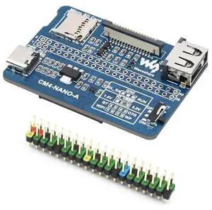 Nano Base Board (A) for Raspberry Pi Compute Module 4 Same Size as The CM4 Base Board for Compute Module 4 Lite/eMMC Nano Base Board (A) for Raspberry Pi Compute Module 4 Same Size as The CM4 Base Board for Compute Module 4 Lite/eMMC