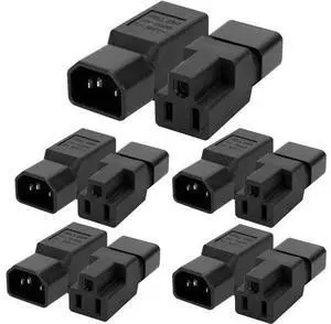 10 PCS IEC C14 Male Plug to Nema 5-15R US 3 Pin Female Power Adapter Connector.IEC320 C14 Male to Nema 5-15R PDU USA UPS Power Plug Adapter (10 PCS IEC C14 to NEMA 5-15R AC Power Adapter) 10 PCS IEC C14 Male Plug to Nema 5-15R US 3 Pin Female Power Adapter Connector.IEC320 C14 Male to Nema 5-15R PDU USA UPS Power Plug Adapter (10 PCS IEC C14 to NEMA 5-15R AC Power Adapter)