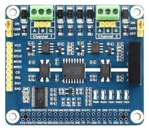 Waveshare 2-Channel Isolated RS485 Expansion HAT, Compatible with Raspberry Pi 5/4B/3B/Zero/Zero W/Zero 2W/Pico/Pico W/Pico WH, SC16IS752+SP3485 Solution with Multi Onboard Protection Circuits Waveshare 2-Channel Isolated RS485 Expansion HAT, Compatible with Raspberry Pi 5/4B/3B/Zero/Zero W/Zero 2W/Pico/Pico W/Pico WH, SC16IS752+SP3485 Solution with Multi Onboard Protection Circuits