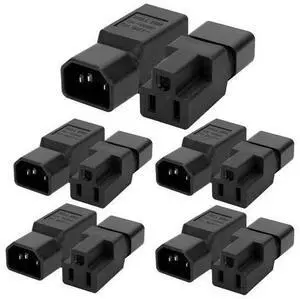 JORINDO 10 PCS IEC C14 Male Plug to Nema 5-15R US 3 Pin Female Power Adapter Connector.IEC320 C14 Male to Nema 5-15R PDU USA UPS Power Plug Adapter (10 PCS IEC C14 to NEMA 5-15R AC Power Adapter) JORINDO 10 PCS IEC C14 Male Plug to Nema 5-15R US 3 Pin Female Power Adapter Connector.IEC320 C14 Male to Nema 5-15R PDU USA UPS Power Plug Adapter (10 PCS IEC C14 to NEMA 5-15R AC Power Adapter)