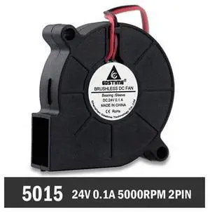 2PCS 5015 24V 2Pin 50mm PC Computer Case Cooling Cooler DC Blower Fan 5015s 2PCS 5015 24V 2Pin 50mm PC Computer Case Cooling Cooler DC Blower Fan 5015s