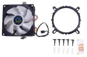 CPU Cooler LGA/2011/115X/775 3 Pin PC Cooling Radiator 2 Copper Tubes 5 Colors LED Cooling Fan CPU Cooler LGA/2011/115X/775 3 Pin PC Cooling Radiator 2 Copper Tubes 5 Colors LED Cooling Fan