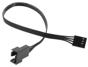 Computer adapter cable, CPU fan cable, 4-pin computer fan exteon cable, PWM temperature control cable, black nylon mesh package Computer adapter cable, CPU fan cable, 4-pin computer fan exteon cable, PWM temperature control cable, black nylon mesh package