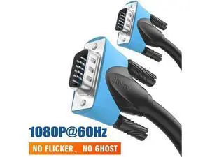 3FT/6FT/10FT/15FT/30FT VGA Cable VGA Male to Male Cable 1920x1200 Cable 15 Pin Cord Wire Braided Shielding for Computer Monitor Projector VGA Cable ideal for Gaming Office (15 ft) . 3 Feet 3FT/6FT/10FT/15FT/30FT VGA Cable VGA Male to Male Cable 1920x1200 Cable 15 Pin Cord Wire Braided Shielding for Computer Monitor Projector VGA Cable ideal for Gaming Office (15 ft) . 3 Feet
