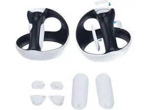 Silicone Controller Pad for PS VR2,4 in 1 Accessories Kit for PS VR2 Controller with Anti-Slip Handle Cover Grip Protection Silicone Controller Pad for PS VR2,4 in 1 Accessories Kit for PS VR2 Controller with Anti-Slip Handle Cover Grip Protection
