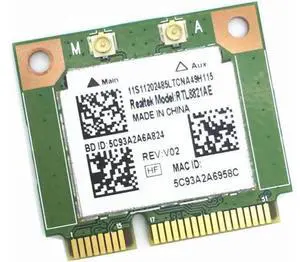 Realtek RTL8821AE 802.11AC 433Mbps WiFi Bluetooth 4.0 Combo half Mini PCI-e bluetooth Wireless wifi card Realtek RTL8821AE 802.11AC 433Mbps WiFi Bluetooth 4.0 Combo half Mini PCI-e bluetooth Wireless wifi card