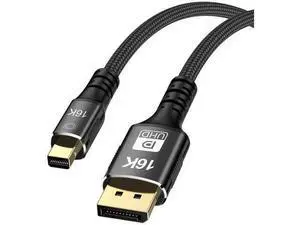 Mini DisplayPort 2.1 Mini-DP 2.0 to DP Cable 16K 60hz Cable Ultra-HD UHD DP 1.4 8K 120hz Compatible FreeSync G-Sync Gaming Monitor 4090 7900 Mini DisplayPort 2.1 Mini-DP 2.0 to DP Cable 16K 60hz Cable Ultra-HD UHD DP 1.4 8K 120hz Compatible FreeSync G-Sync Gaming Monitor 4090 7900