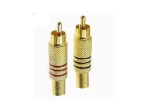 Gold-plated lotus-shaped RCA welding audio-video plug RCA male plug AV plug AV connector AV video connector Gold-plated lotus-shaped RCA welding audio-video plug RCA male plug AV plug AV connector AV video connector