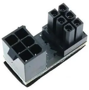 FOR 2Pcs/lot 6pin 8pin Male 180 Degree Angled to 6pin 8Pin Female Power Adapter Port Connector plug socket for PC Graphics Card FOR 2Pcs/lot 6pin 8pin Male 180 Degree Angled to 6pin 8Pin Female Power Adapter Port Connector plug socket for PC Graphics Card