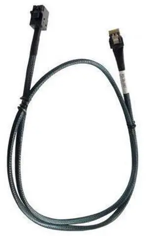 SlimSAS 4X to MiniSAS HD SFF-8654 38pin to SFF-8643 36pin Cable 80CM,Support PCIe Gen4.0 and SAS3.0 protocols SlimSAS 4X to MiniSAS HD SFF-8654 38pin to SFF-8643 36pin Cable 80CM,Support PCIe Gen4.0 and SAS3.0 protocols