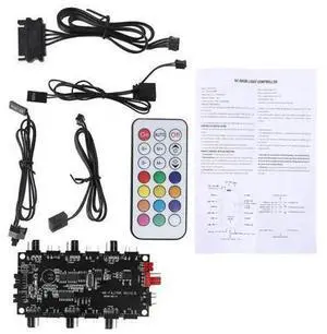 5V RGB Remote Controller & PWM Magnetic Hub 8 Ports ARGB RGBW Wireless Remote 5V RGB Remote Controller & PWM Magnetic Hub 8 Ports ARGB RGBW Wireless Remote