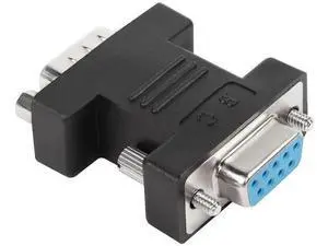 RS232 DB9 Female to Male Extender Connector Adapter DB 9 Pin Serial Converter, for Serial Communication Interface Devices, Black RS232 DB9 Female to Male Extender Connector Adapter DB 9 Pin Serial Converter, for Serial Communication Interface Devices, Black