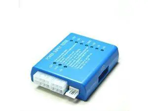 ATX Power Supply test instrument Computer case power supply tester/Power supply diagnostic card test instrument Black and blue ATX Power Supply test instrument Computer case power supply tester/Power supply diagnostic card test instrument Black and blue