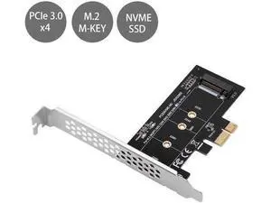 NVME M.2 SSD M Key to PCI-e 3.0 x1 Host Controller Expaon Card,Supports M2 NGFF PCI-e 3.0, 2.0 or 1.0, NVME or AHCI, M-Key, 2280, 2260, 2242, 2230 Solid State Drives with Low Profile Bracket NVME M.2 SSD M Key to PCI-e 3.0 x1 Host Controller Expaon Card,Supports M2 NGFF PCI-e 3.0, 2.0 or 1.0, NVME or AHCI, M-Key, 2280, 2260, 2242, 2230 Solid State Drives with Low Profile Bracket