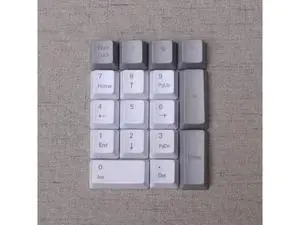 17 Keys Numeric Keypad PBT Dyeing Sublimation Numpad Keycaps OEM for Cherry MX Gaming Mechanical Keyboard (Top Printed-White Gray) 17 Keys Numeric Keypad PBT Dyeing Sublimation Numpad Keycaps OEM for Cherry MX Gaming Mechanical Keyboard (Top Printed-White Gray)